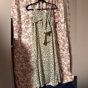 Floral Green Maxi Dress